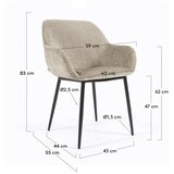 Kave Home Bež blagovaonske stolice u setu 4 kom Konna – | shoptok.hr