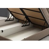 Kalune Design Smeđi tapecirani krevet s prostorom za odlaganje s podnicom 120x200 cm Orina – | shoptok.hr