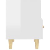  Noćni ormarići 2 kom visoki sjaj bijeli 40x35x47 cm | Eponuda.com