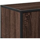 TV ormarić smeđi hrast 100x35x50 cm Konstruirano drvo i metal | shoptok.hr