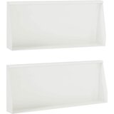  Zid za zadržavanje 2 kom. 100 x 12 x 30 cm Čelik Bijela | shoptok.hr