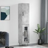  Visoka komoda siva betona 34,5x34x180 cm od konstruiranog drva Cijene