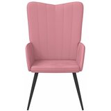  Stolica za opuštanje ružičasta baršunasta | shoptok.hr