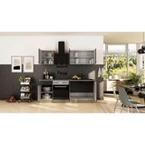 Flex-Well Kuhinjski Blok Z Aparati Capri, Črna, Barva Hrasta | Shoptok.si