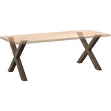  Noge jedilne mize v obliki črke X 2 kosa 90x(72-73) cm jeklo, (21828670) | Shoptok.si