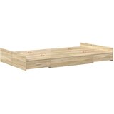 Krevet s ladicama Sonoma hrast 120 x 190 cm Konstruirano drvo | shoptok.hr
