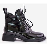 EVENTO Black lacquered leather ankle boots with Bellani lining | Eponuda.ba