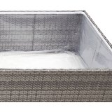  Vrtna sadilica siva 80 x 80 x 40 cm od poliratana | Eponuda.com
