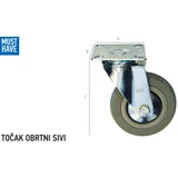 FF Točak obrtni 50mm sivi