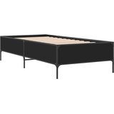  Okvir kreveta crni 90 x 200 cm konstruirano drvo i metal | shoptok.hr