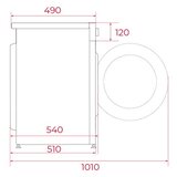Teka WM 20841 W PL Washing Machine 8 kg 1400 RPM White, Black | shoptok.hr