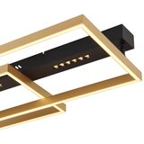 XXXL Globo 48461-54 - LED plafonska svetiljka LUFFY LED/54W/230V crna/zlatna | Eponuda.com