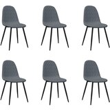 Maison Chic Jedilni stoli - Vzorci stoli 6 kosov temno siv žamet A1359, (22031630) | Shoptok.si