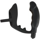 Black Velvets Black Velvet - penis analni vibrator s prstenom za penis i testise (crni) | shoptok.hr