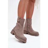 Boto Insulated Women's Ankle Boots Low Heel Gray Mirellea | Shoptok.si
