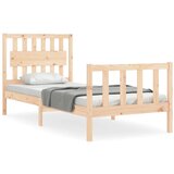 Maison Chic Posteljni okvir - Enojna postelja - Postelja za odrasle brez vzmetnice 90x200 cm trdna borovina-J6802, (21774864) | Shoptok.si