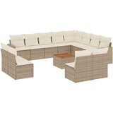  13-dijelni set vrtnih sofa s jastucima poliratan Bež | shoptok.hr