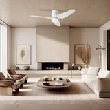  ZEVENTI - LED stropni ventilator PADUA LED/18W/230V Wi-Fi Tuya beli + daljinski upravljač | Eponuda.com