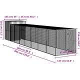  Kavez za kokoši s igralištem svjetlosivi 165x863x181 cm čelični | shoptok.hr