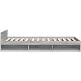 vidaXL Okvir za krevet s ladicom boja hrasta 90x200 cm | shoptok.hr