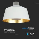  Viseča svetilka — LED / BELA ZLATA Cene