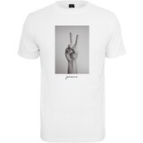 MT Men White T-shirt with peace sign | shoptok.hr