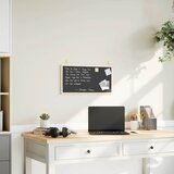  Ploča za pisanje s okvirom od masivnog borovog drva crna 60x30 cm | shoptok.hr