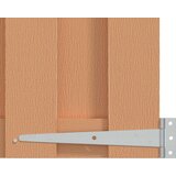  Vrtna vrata 100 x 112 cm WPC i aluminij Smeđa | shoptok.hr