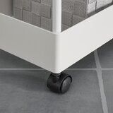 Bessagi Home Kopalniški Regal Sandro, S Kolesci, Bela | Shoptok.si