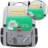  Otroški šolski nahrbtnik z motivom dinozavra in reflektivnimi materiali 21L 39cm - zeleno | Shoptok.si