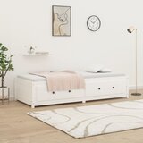  Dnevni krevet bez madraca bijeli 90 x 200 cm masivna borovina | shoptok.hr