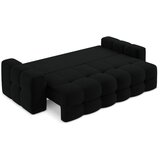 Makamii Crna sklopiva sofa od bouclé tkanine 255 cm Milu – | shoptok.hr