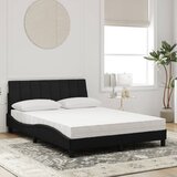  Krevet s madracem Hanko crni 140x200 cm baršunasti | shoptok.hr