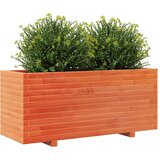 vidaXL Vrtna sadilica voštano smeđe boje 110x40x49,5 cm od borovine | shoptok.hr