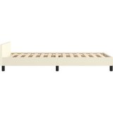  Okvir za krevet s uzglavljem krem 90x190 cm od umjetne kože | shoptok.hr