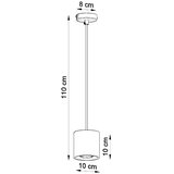  Sollux SL.0051 - Luster na sajli ORBIS 1 1xGU10/40W/230V crna | Eponuda.com