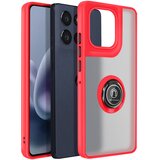 AVIZAR Ovitek za Motorola Moto G86 / G86 Power z magnetnim obročkom in matiranim zaključkom, Rdeča, (5000189340) | Shoptok.si