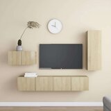  4-dijelni set TV ormarića boja hrasta sonome od iverice | shoptok.hr