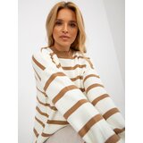 RUE PARIS Sweater-LC-SW-2212.97P-Light Brown | Shoptok.si
