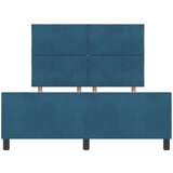 vidaXL Krevet Tamnoplavi 140x200 cm Baršun | shoptok.hr
