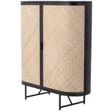 Bloomingville Bambusova omarica v naravni barvi 92x105x36,5 cm Ember – | Shoptok.si