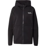 Muški duks Hmltech fleece regular zip, Crni