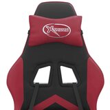  Igraća stolica crna i crvena boja vina od umjetne kože | shoptok.hr