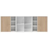 Hammel bijela zidna komoda u dekoru hrasta Mistral Kubus, 206 x 69 cm Cijene