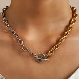 IZMAEL Ogrlica CA-7448 - Zlatna / Srebrna / Tip2 | shoptok.hr