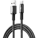 Remax Data kabl Velocity CB25 Fast charging 3A USB na Type C 1.2M crni | ePonuda.com