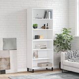  The Living Store Visoka komoda bela 69,5x32,5x180 cm inženirski les - Visoka Omarica, (21441071) Cene