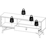 Tvilum TV komoda u dekoru hrasta u prirodnoj boji 150x60x40 cm Ry – | shoptok.hr