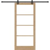 vidaXL klizna vrata s kompletnim setom 93x211 cm od masivne borovine | shoptok.hr