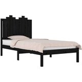  Posteljni okvir črn iz trdne borovine 75x190 cm 2FT6, (20646274) | Shoptok.si